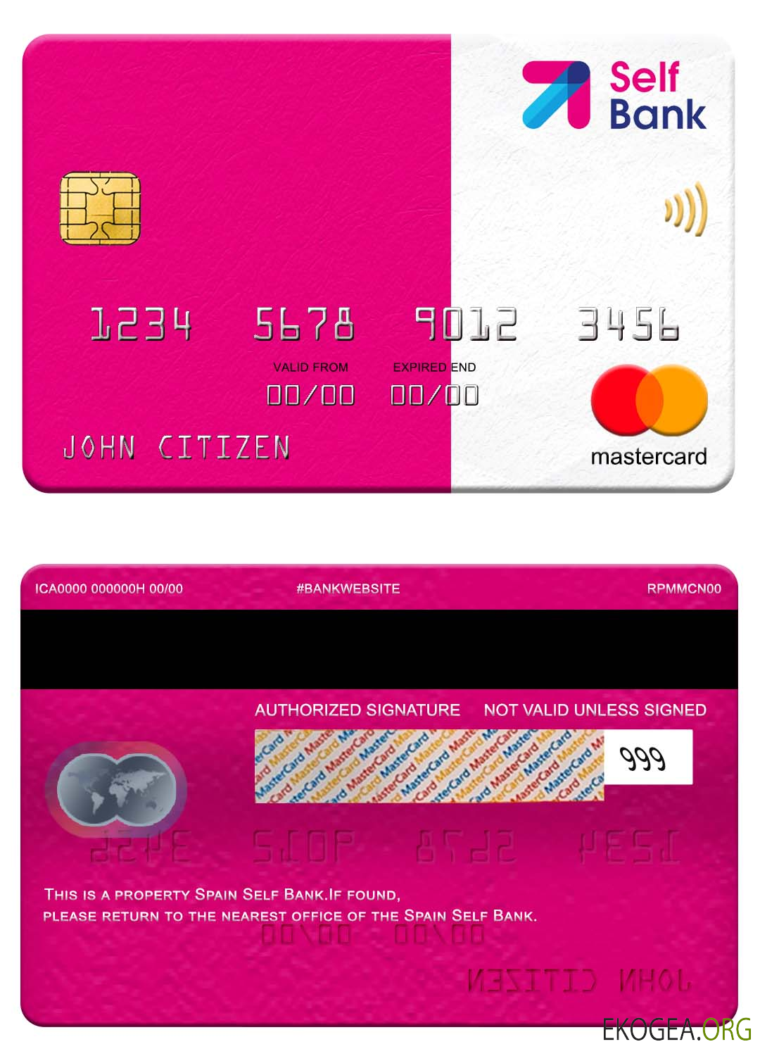 Espagne Self Bank mastercard